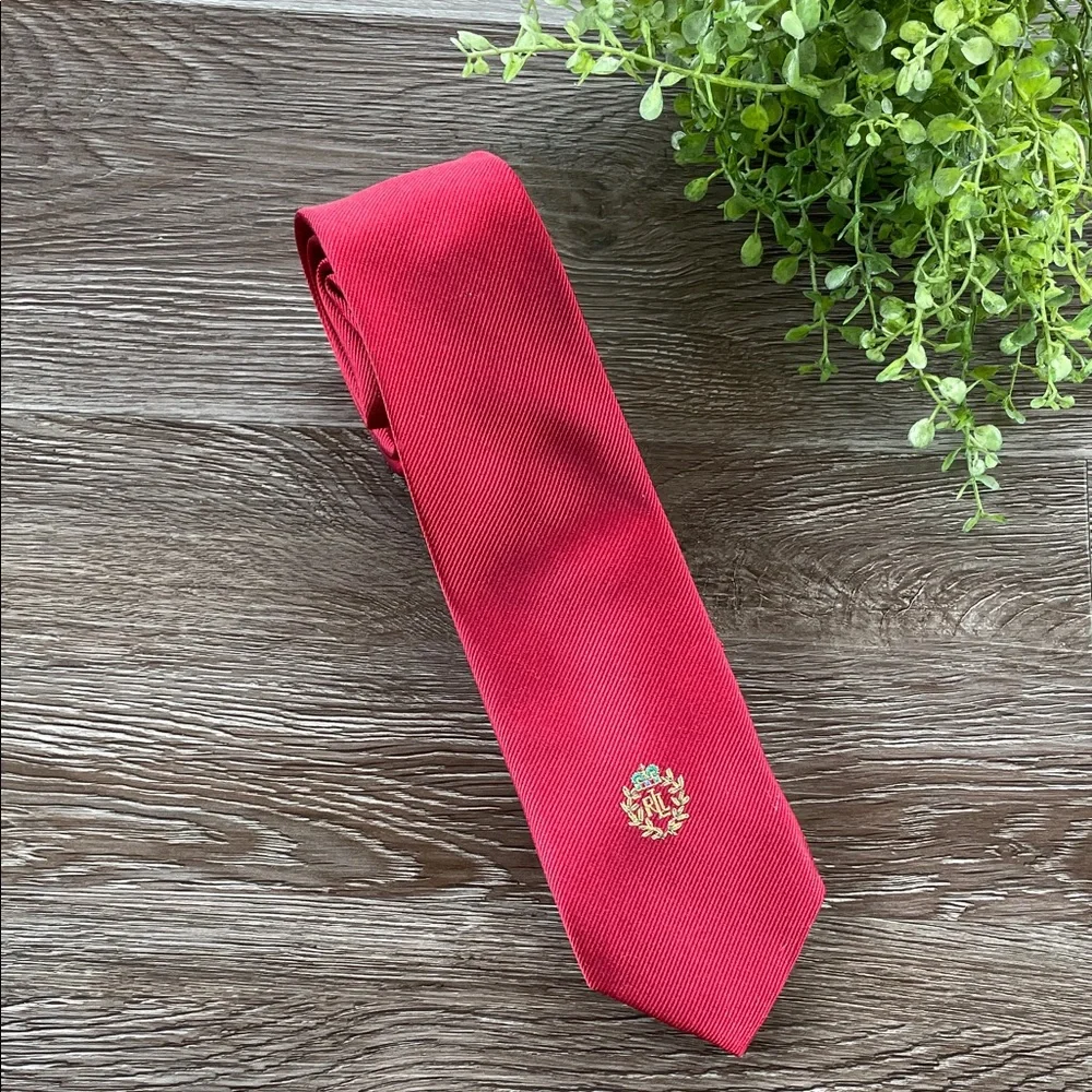 Lauren Ralph Lauren Big Boy Tie Classic Deep Red